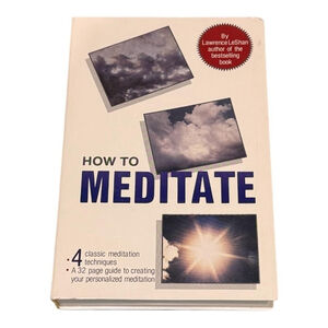 How To Meditate Lawrence LeShan Audio Cassette Tape 32 Page Guide Set 1987